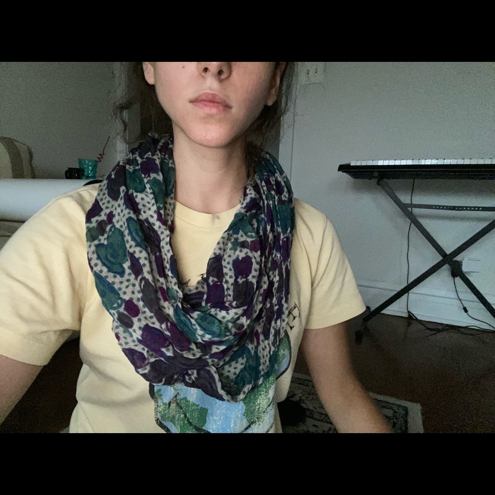 Geometric Patterned Infinity Scarf